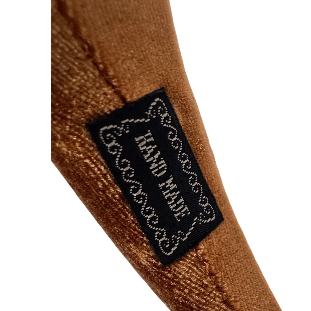 Padded Velvet Headband Brown Puffy Cloud Style Fashion Accessory‎ Handmade Boho